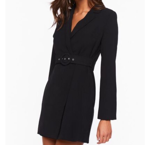 Sold Out NWT Forever 21 Belted Mini Wrap Dress L & XL - Picture 2 of 5